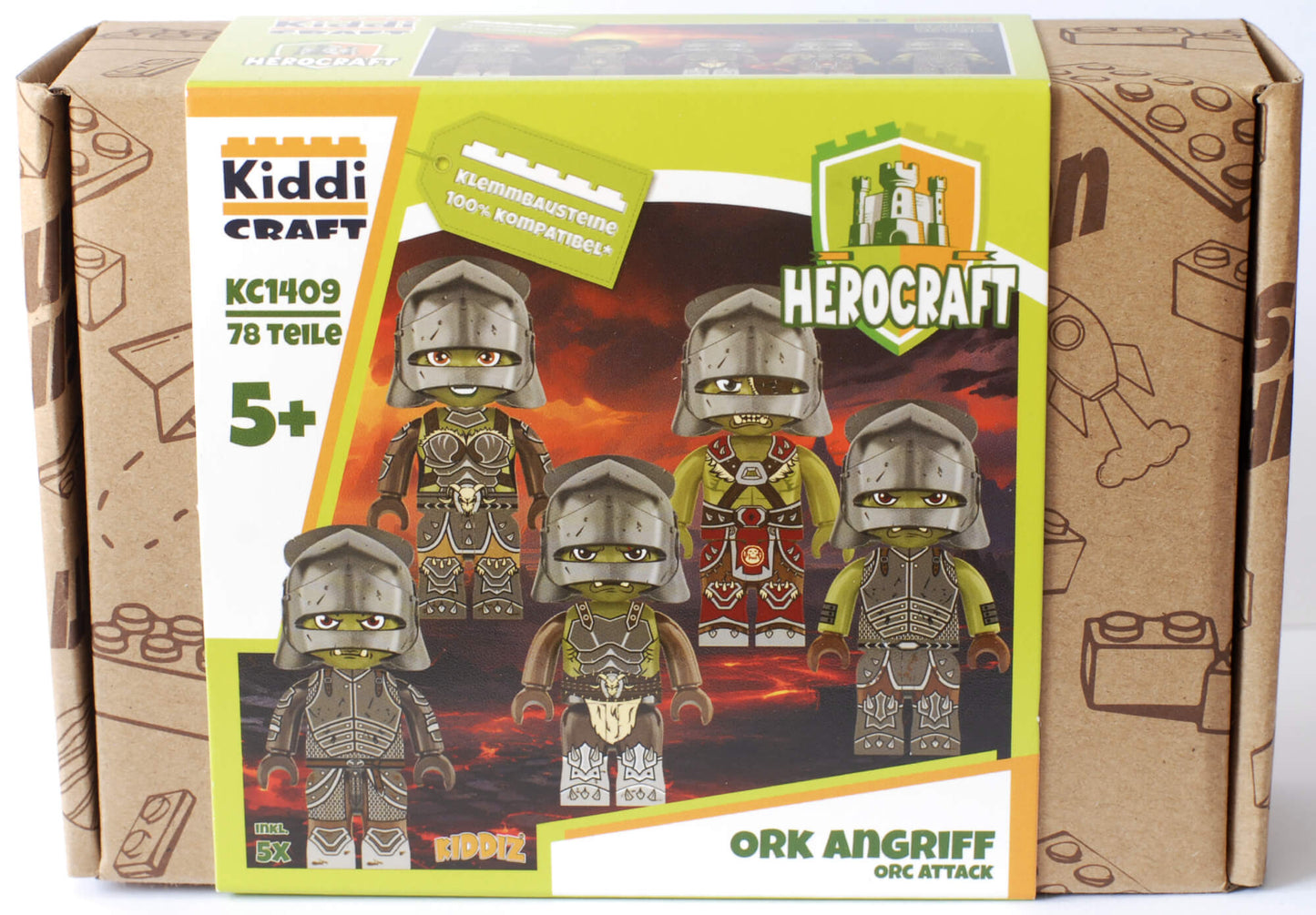 Kiddicraft KC1409 KIDDIZ Figuren-Pack: Ork Angriff