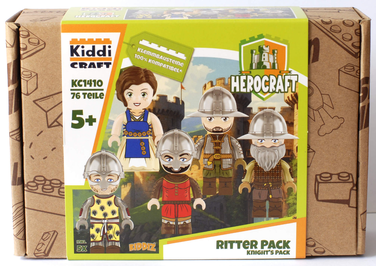 Kiddicraft KC1410 KIDDIZ Figuren-Pack: Ritter
