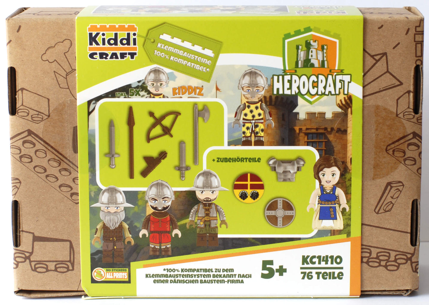 Kiddicraft KC1410 KIDDIZ Figuren-Pack: Ritter