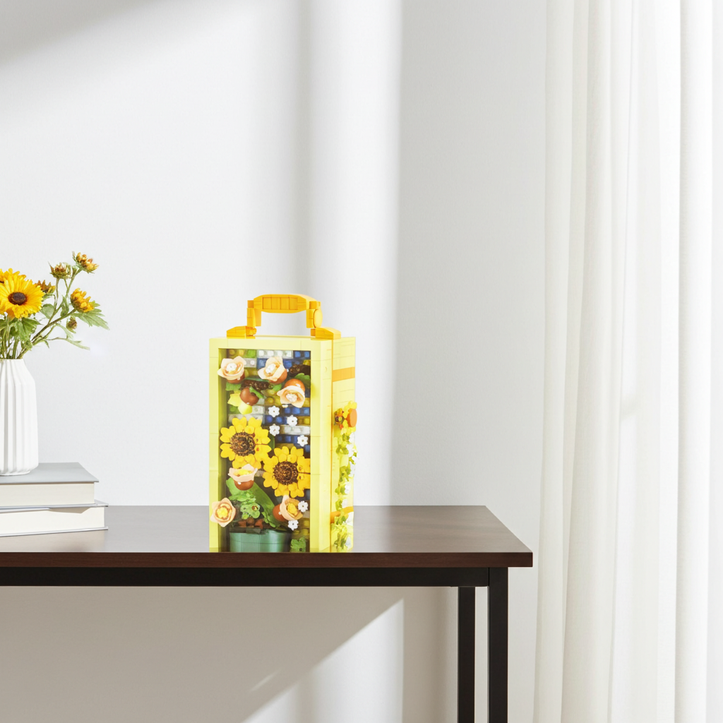 LOZ 1933 Schmuckkästchen mit Sonnenblumen
