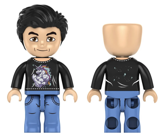 Kiddicraft KC1406 KIDDIZ Figuren-Pack: Held der Steine & Johnny´s World