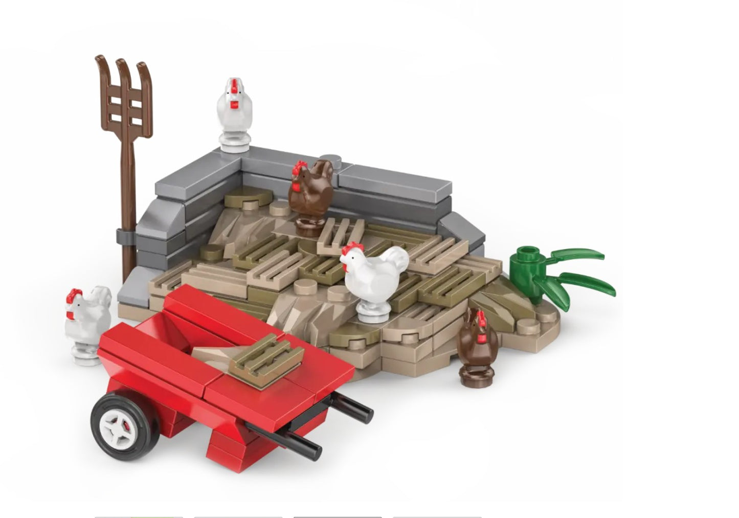 Kiddicraft KC1102 Misthaufen mit Hühnern