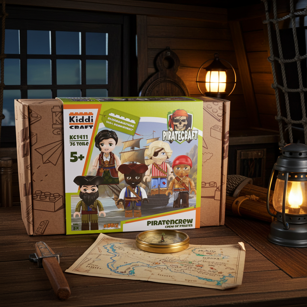 Kiddicraft KC1411 KIDDIZ Figuren-Pack: Piraten Crew